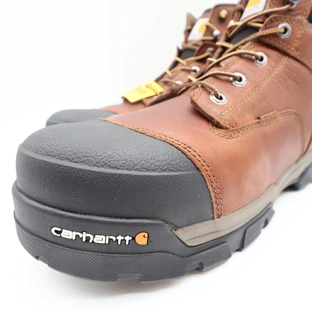 Carhartt CME6355 Work Boots Mens 12 M Brown Leather Waterproof Toe NWT